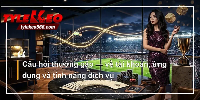 Câu hỏi thường gặp — về tài khoản, ứng dụng và tính năng dịch vụ