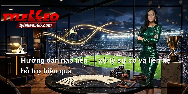 Hướng dẫn nạp tiền — xử lý sự cố và liên hệ hỗ trợ hiệu quả