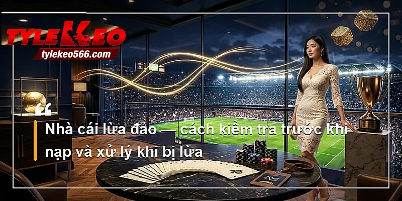 Nhà cái lừa đảo — cách kiểm tra trước khi nạp và xử lý khi bị lừa